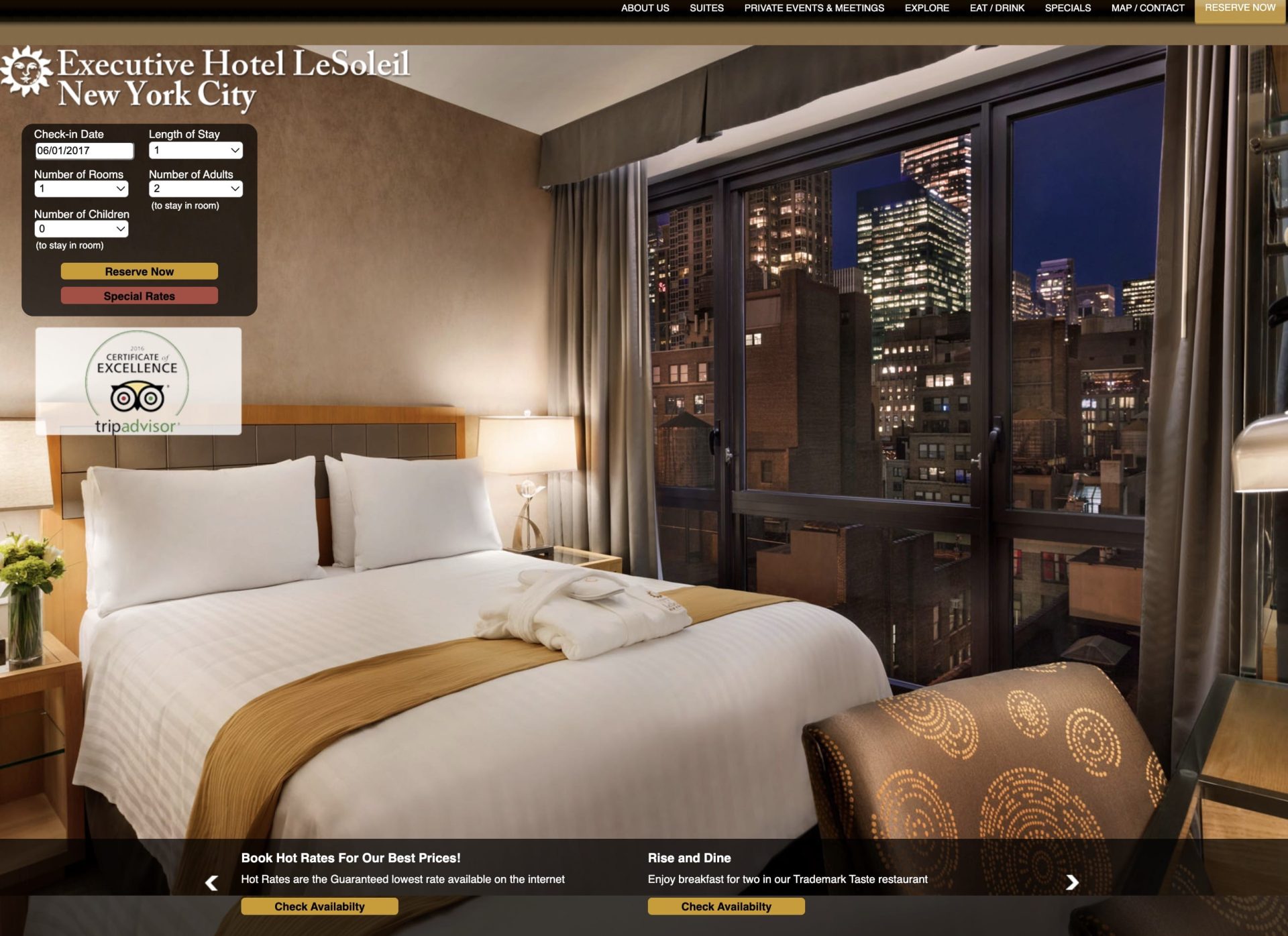Executive Hotel Le Soleil New York